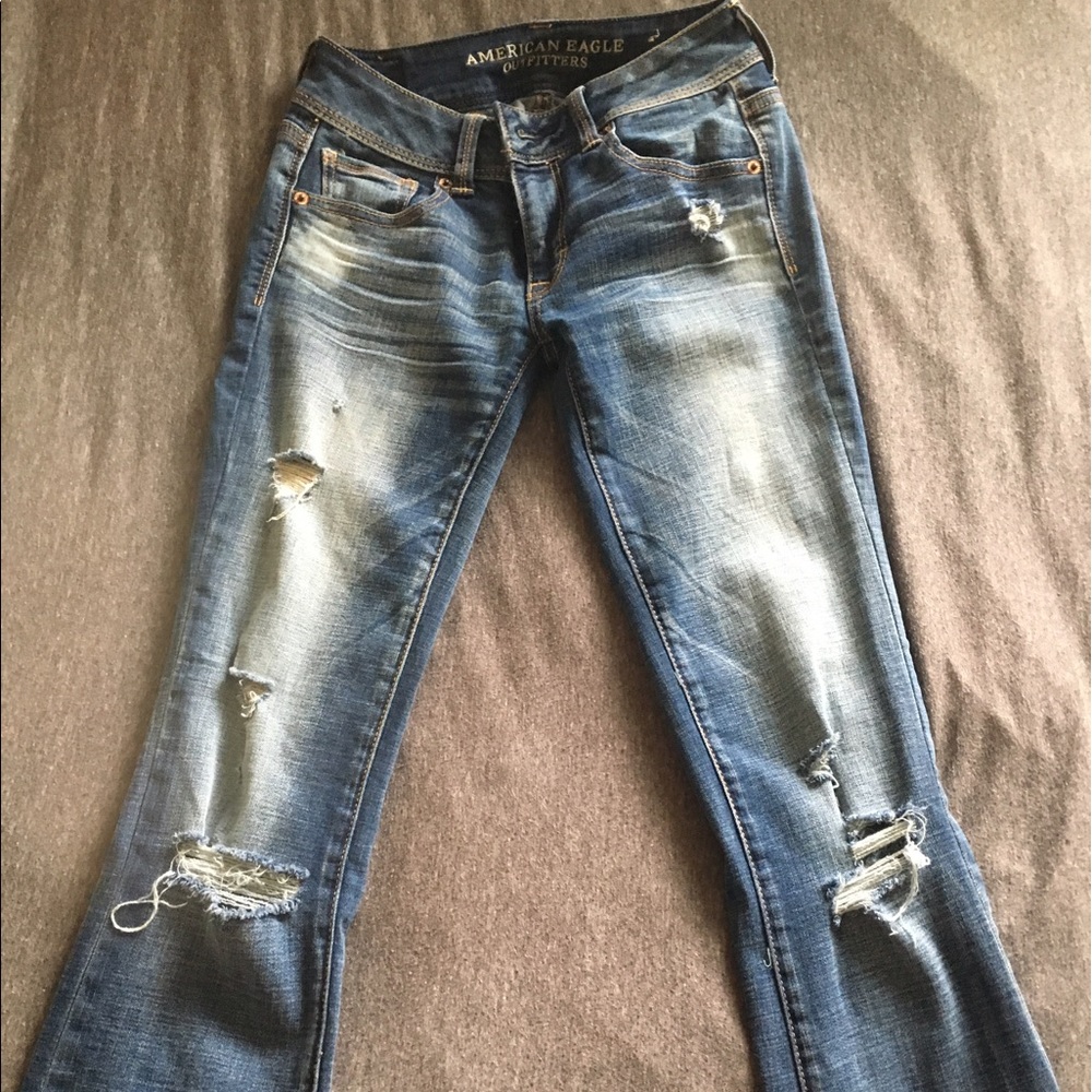 American Eagle kickboot jeans