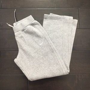 Grey Nike sweatpants