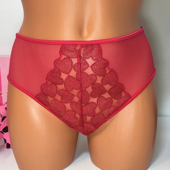 NEW VS HIGH WAIST CAGED STRAPPY HEARTS PANTY - Picture 2 of 5