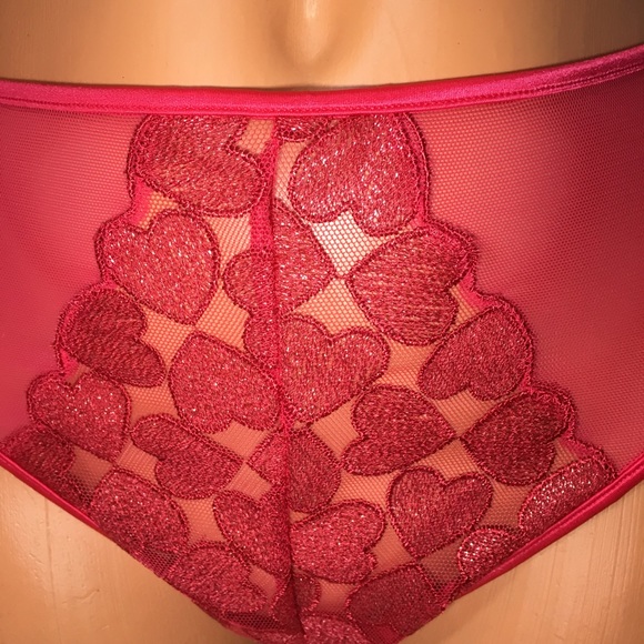 NEW VS HIGH WAIST CAGED STRAPPY HEARTS PANTY - Picture 3 of 5