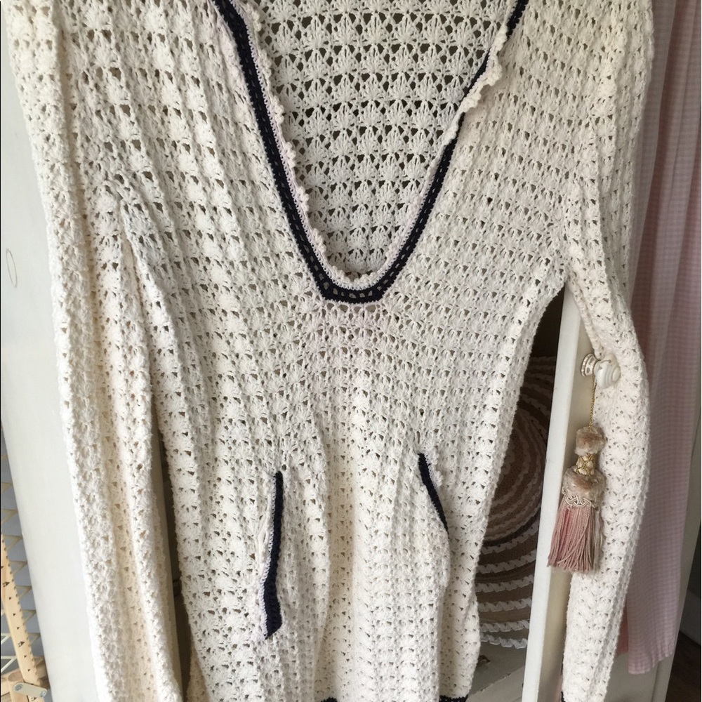 Tory Butch crochet tunic