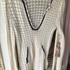 Tory Butch crochet tunic