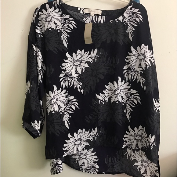 Floral Blouse 3/4 sleeve - Picture 1 of 2