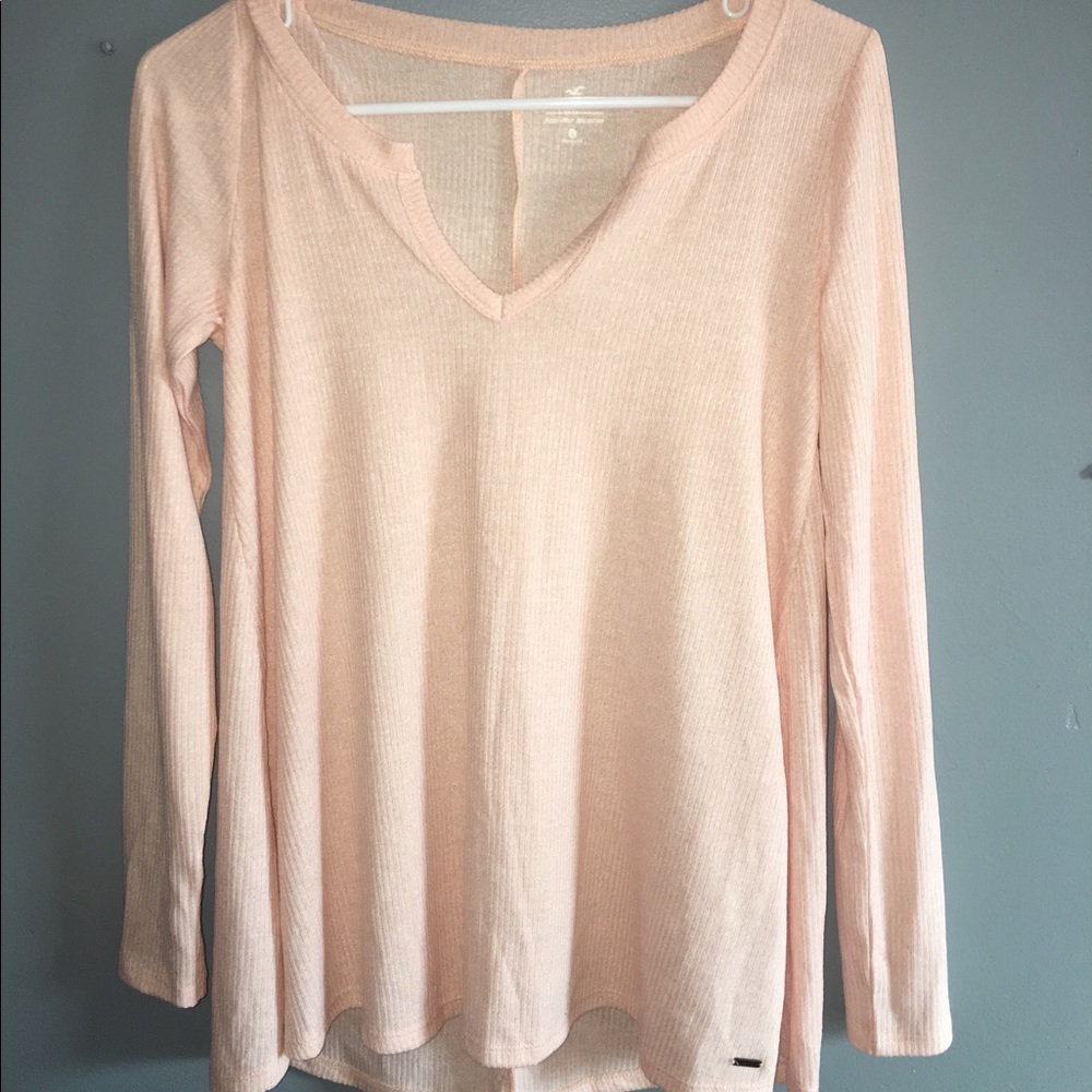pink long sleeve shirt
