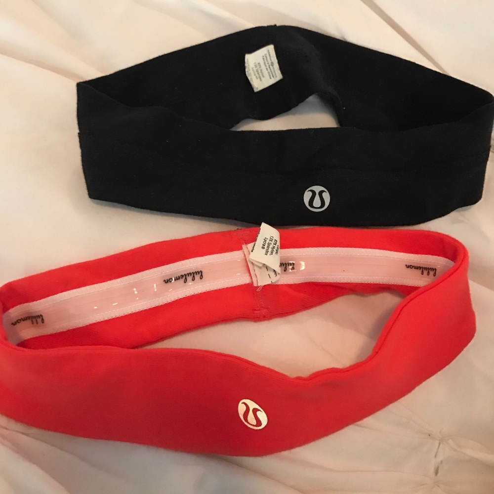 Two LuLuLemon Thin Headbands
