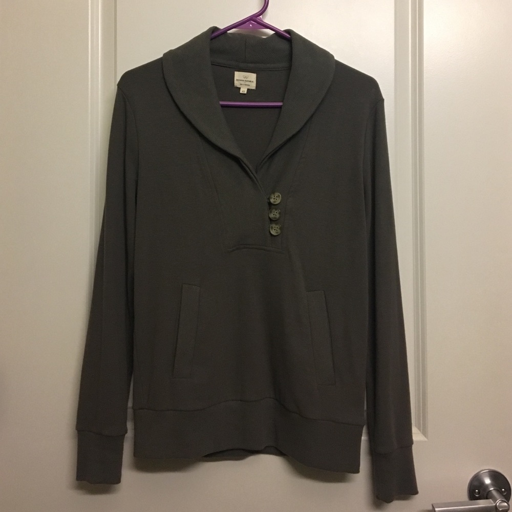 Banana Republic Shawl Collar Sweater with Pockets