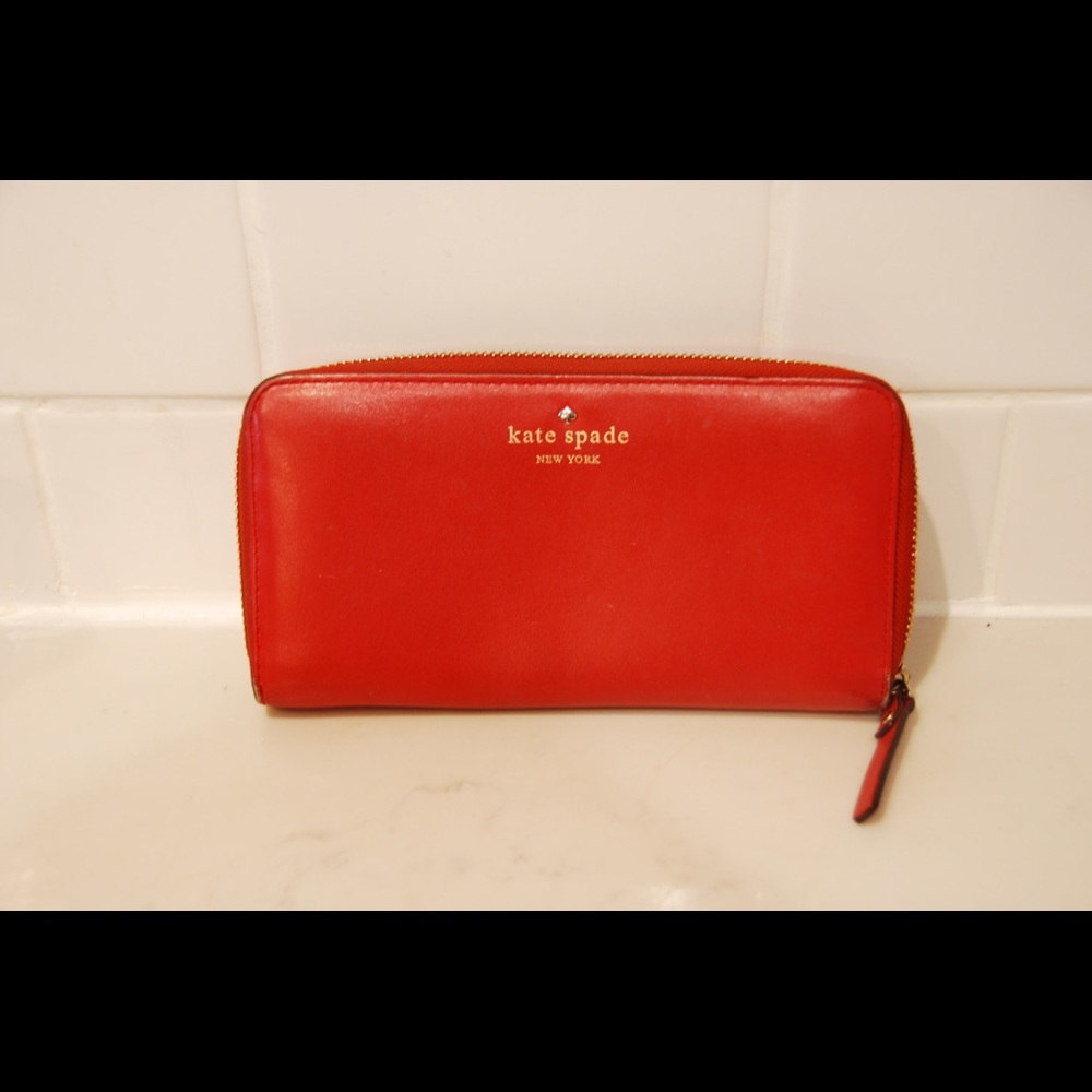Red Kate Spade Wallet