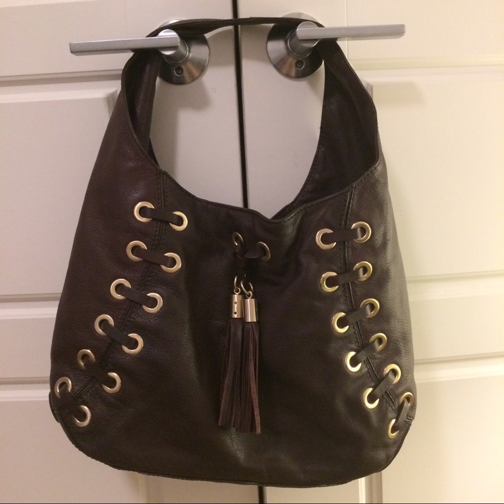 Michael Kors Astor Grommet Laced Hobo