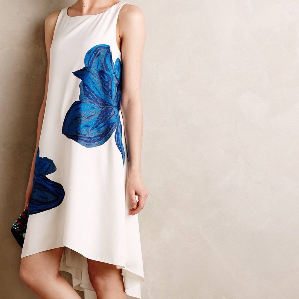 Anthropologie white dress