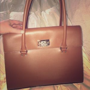Kate Spade brown leather bag. Used less than 5x