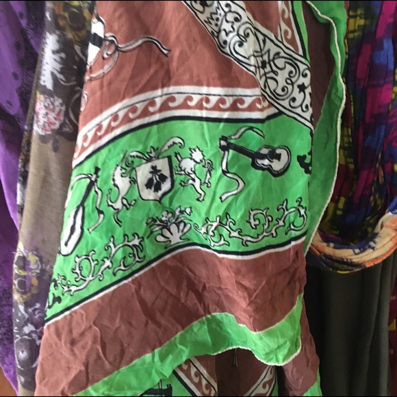 Seres Large Square Silk Scarf with 100% Mulberry Silk,10+  SCARF BUNDLE! 8 total - 2 100% silk