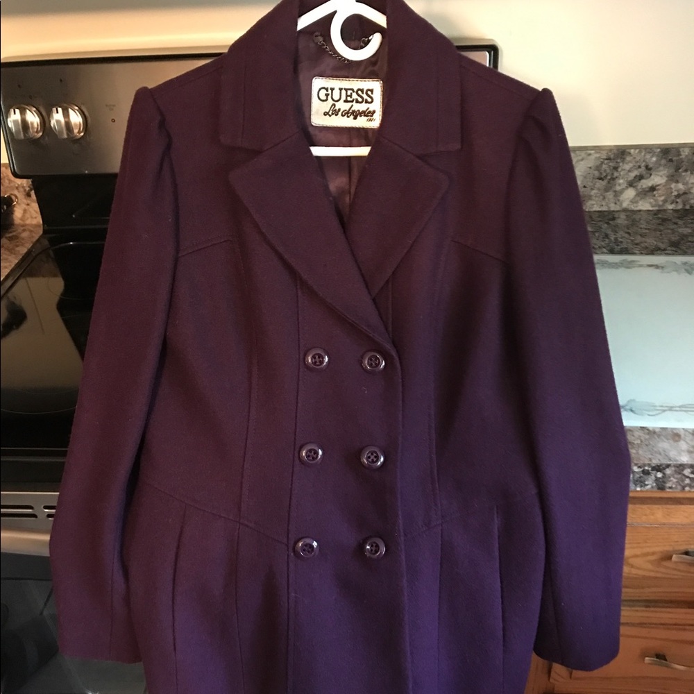Guess Purple Pea Coat