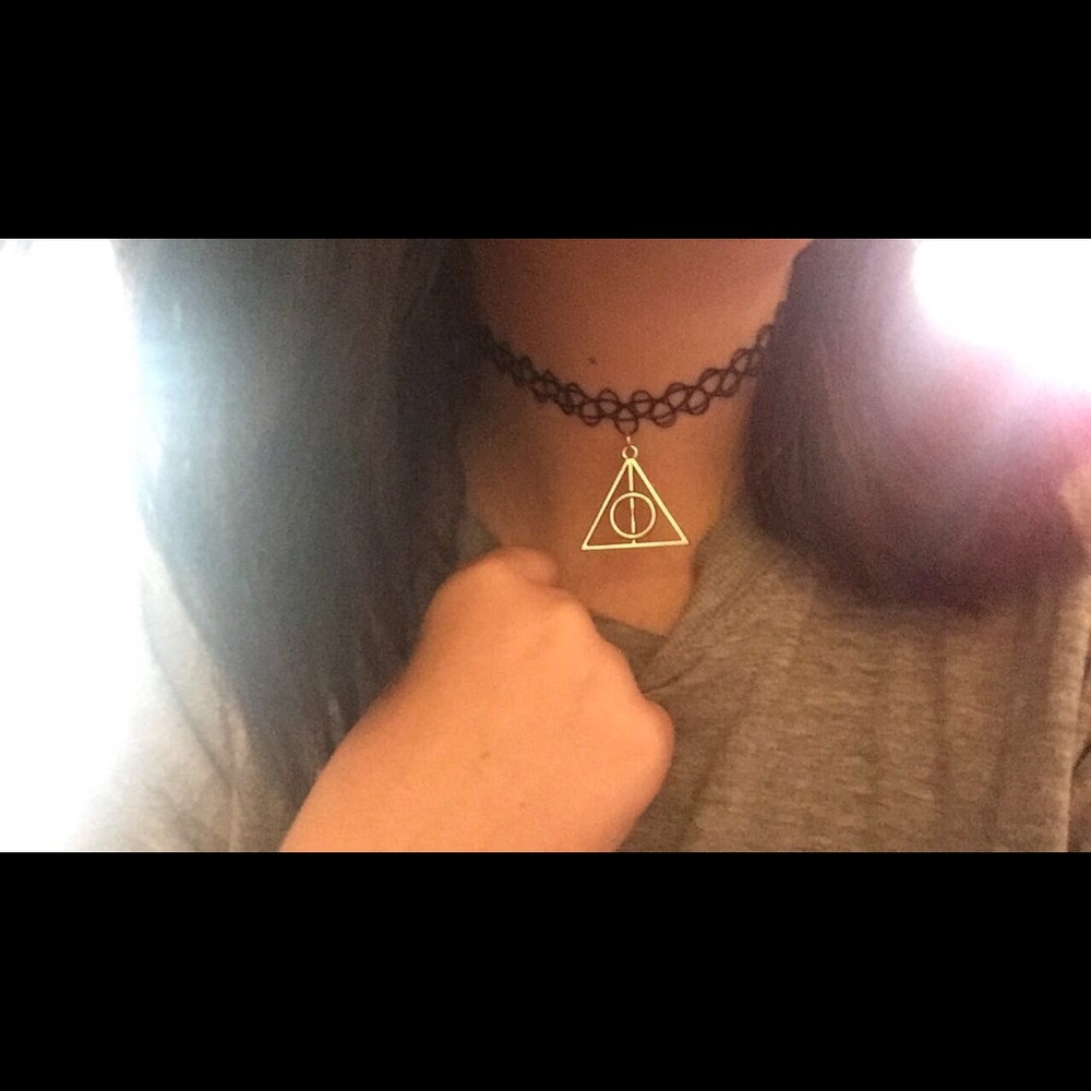 Deathly Hallows Tattoo Choker