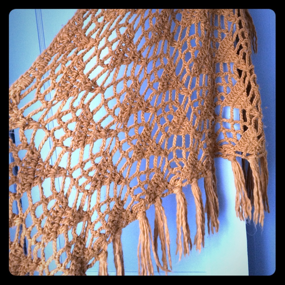 Vintage cutout shawl
