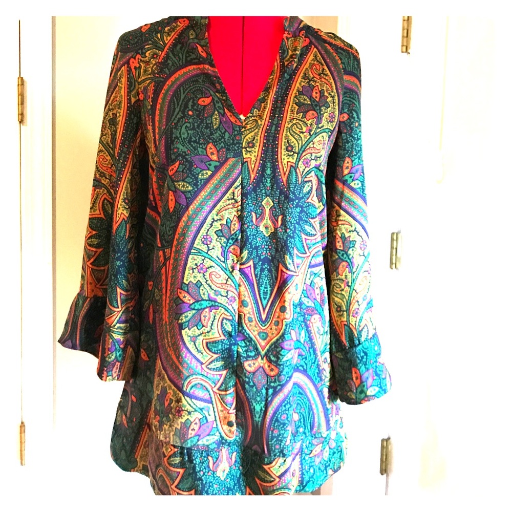 Zara paisley tunic
