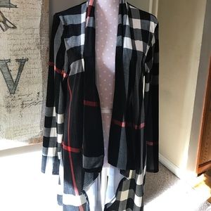Plaid cardigan