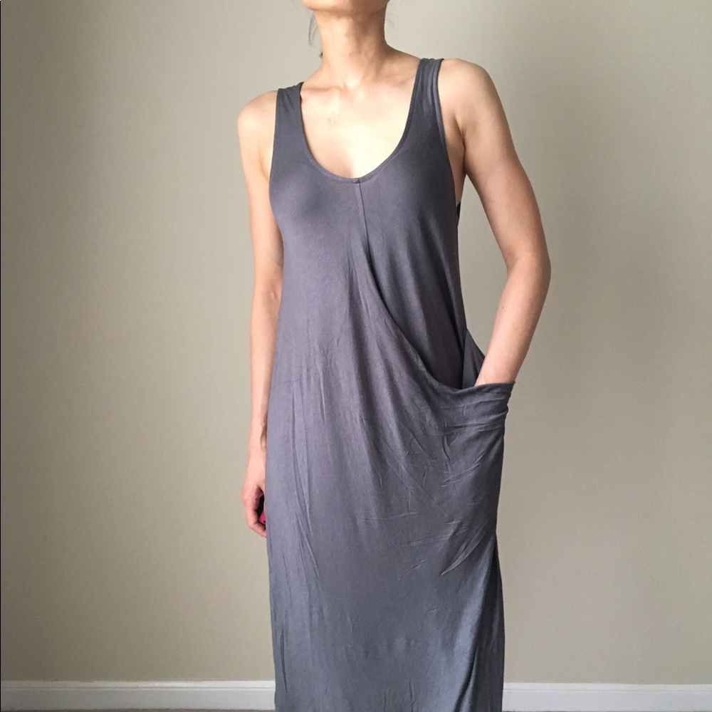 Aussie soft twisted drape midi dress - Picture 4 of 5