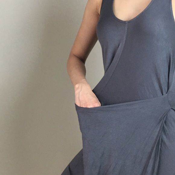 Aussie soft twisted drape midi dress - Picture 5 of 5
