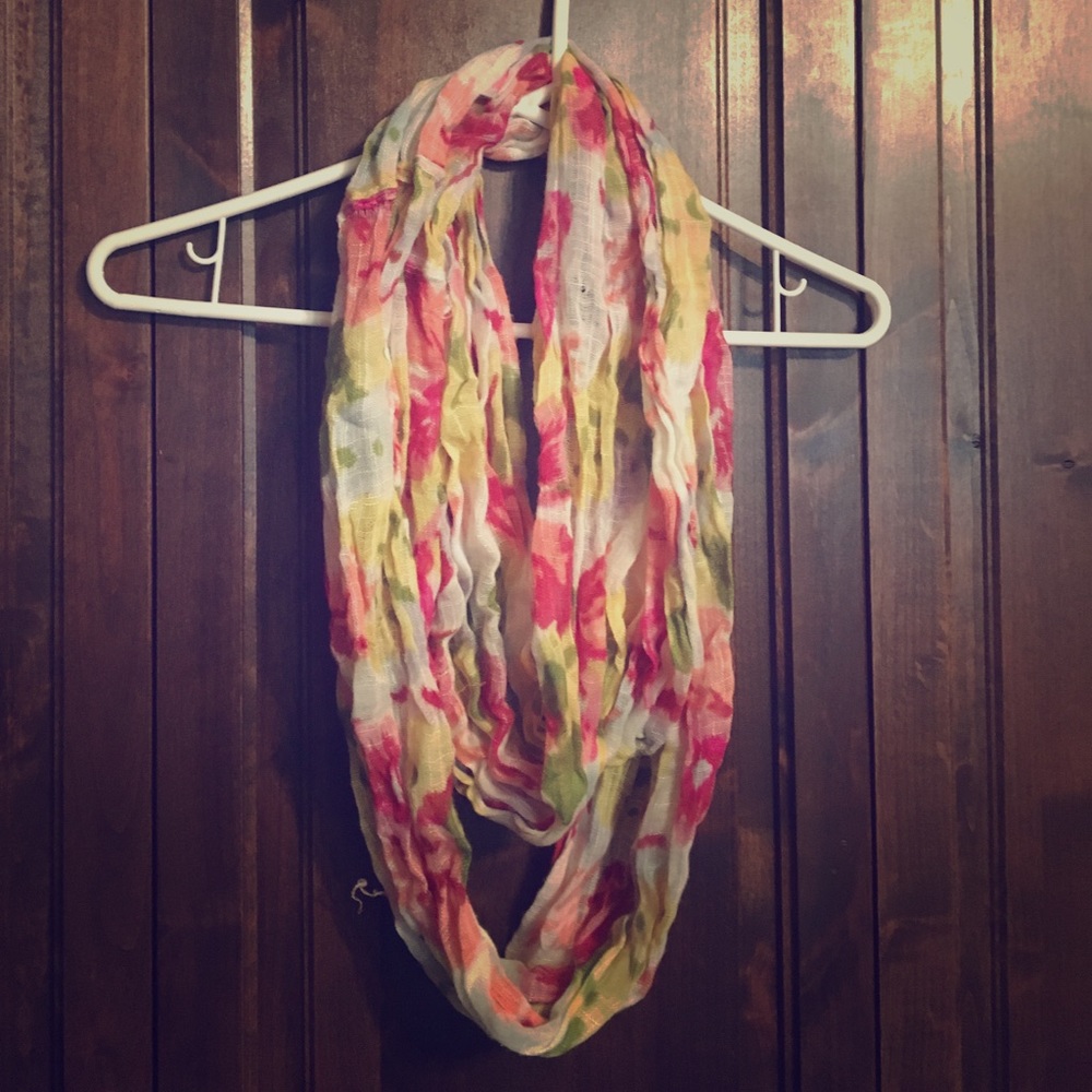 Floral infinity scarf