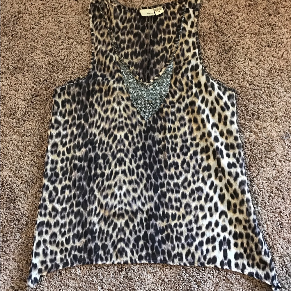 Super cute leopard print tank!