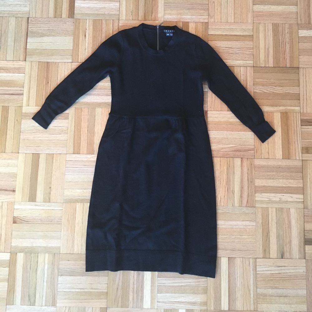 Black theory sweater dress