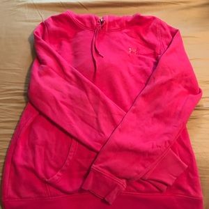 Pink Under Armour Hoodie size Large