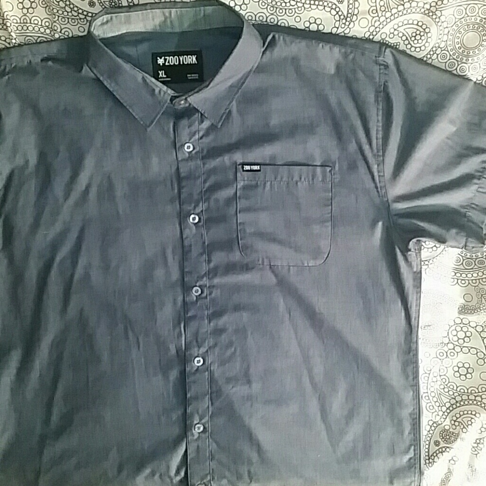 Button up dress shirt NAVY blue