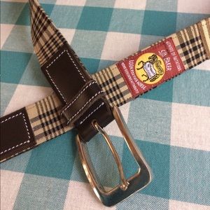 Baker 5A plaid belt size large 🐴