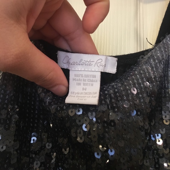 Sequin Cutout Dress, M - Picture 4 of 5