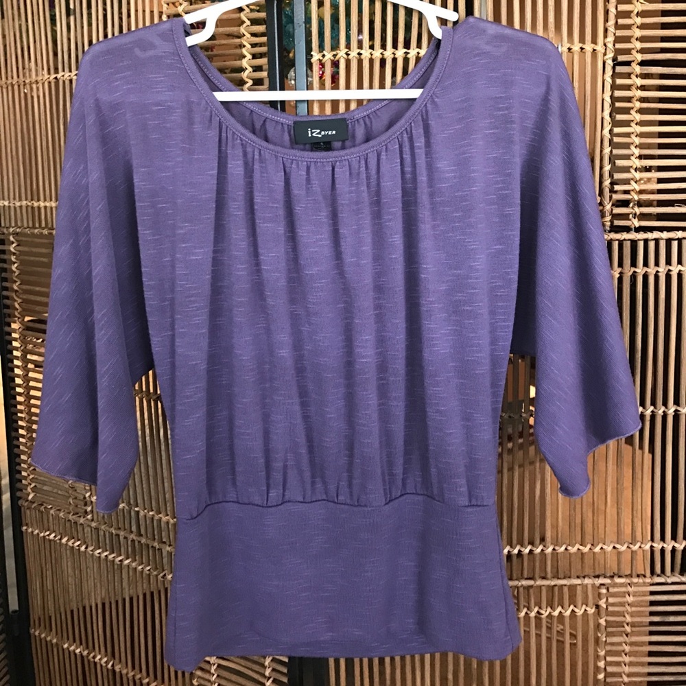 Purple Quarter Sleeve Blouse