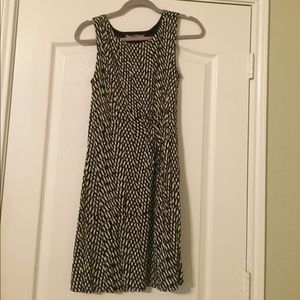 LOFT Black & Tan Dress