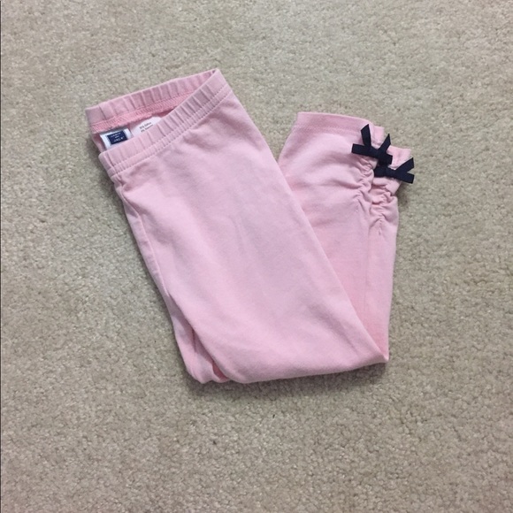 Janie and Jack Other - Pink Janie and Jack leggings with bow detail