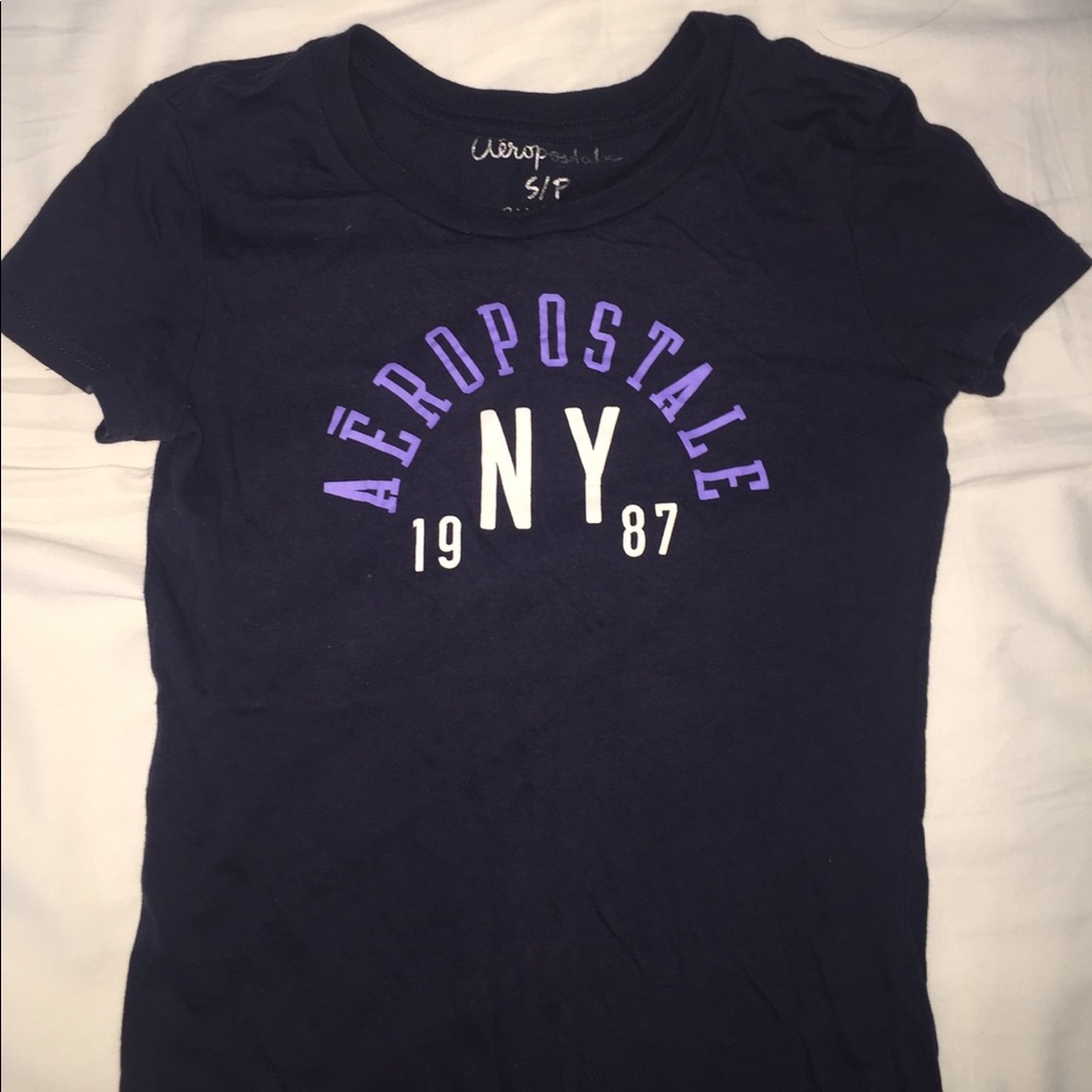 Aeropostale logo round neck tee