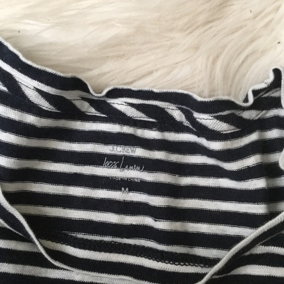 J. Crew Tops - J. Crew Navy striped 100% Linen Tee J. Crew Tops - J. Crew Navy striped 100% Linen Tee