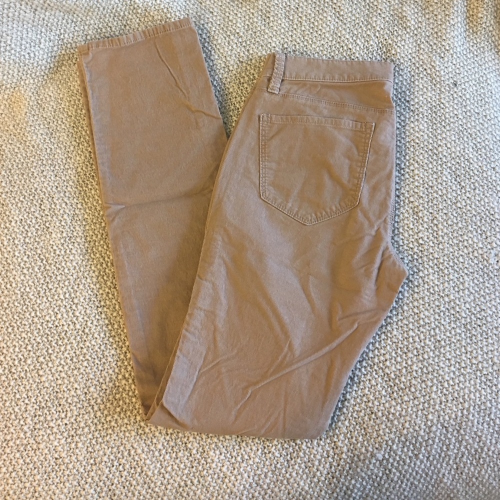 Ann Taylor Modern Fit Beige Corduroys
