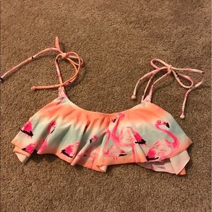 Victoria's Secret flamingo bikini top