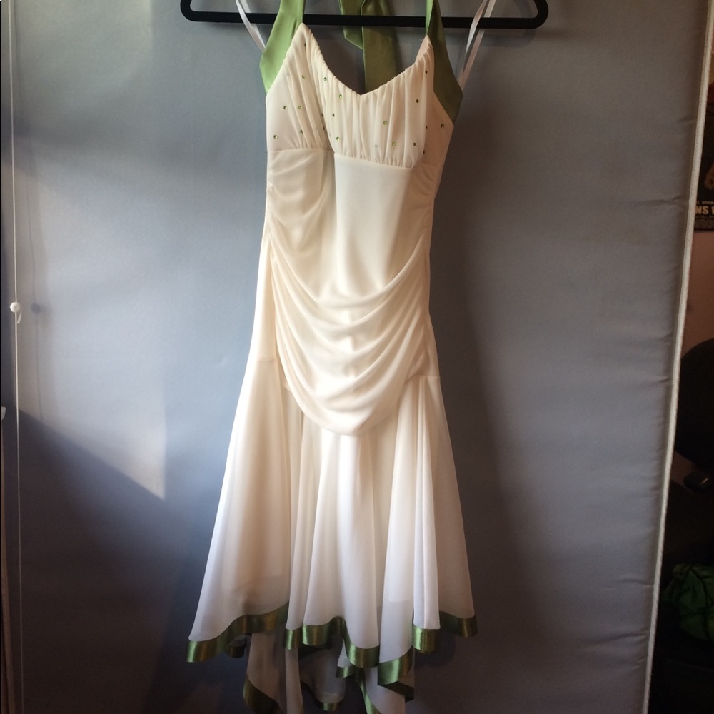 Cream Halter Dress