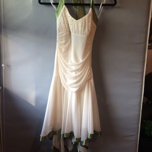 Cream Halter Dress