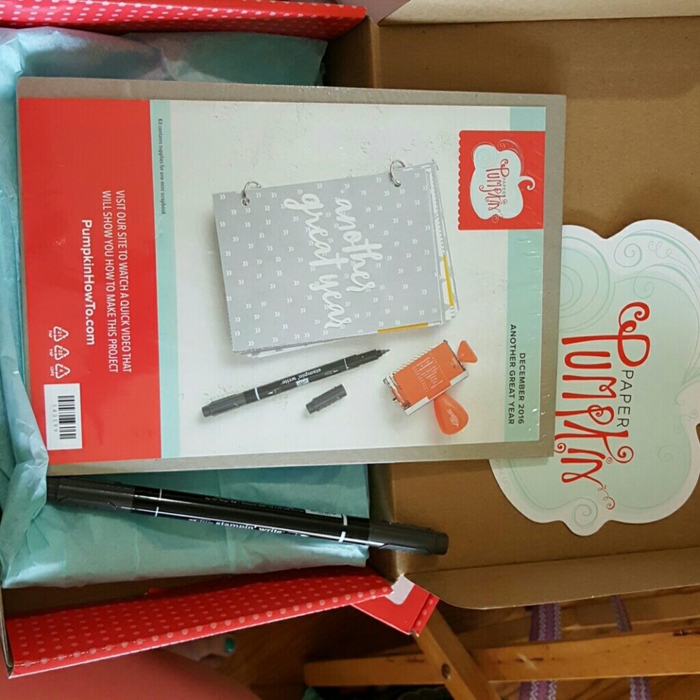 Stampin up paper pumpkin