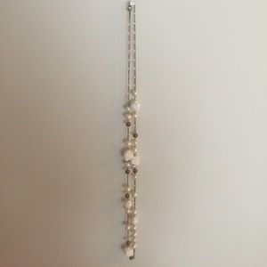 White beaded necklace