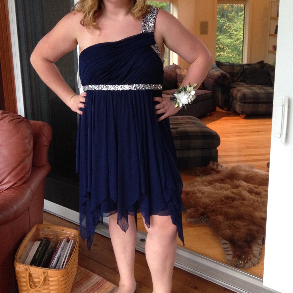 Navy Blue Formal Dress
