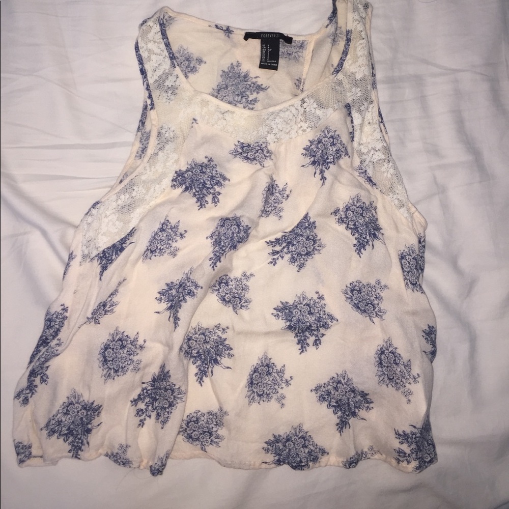 Flowy floral tank