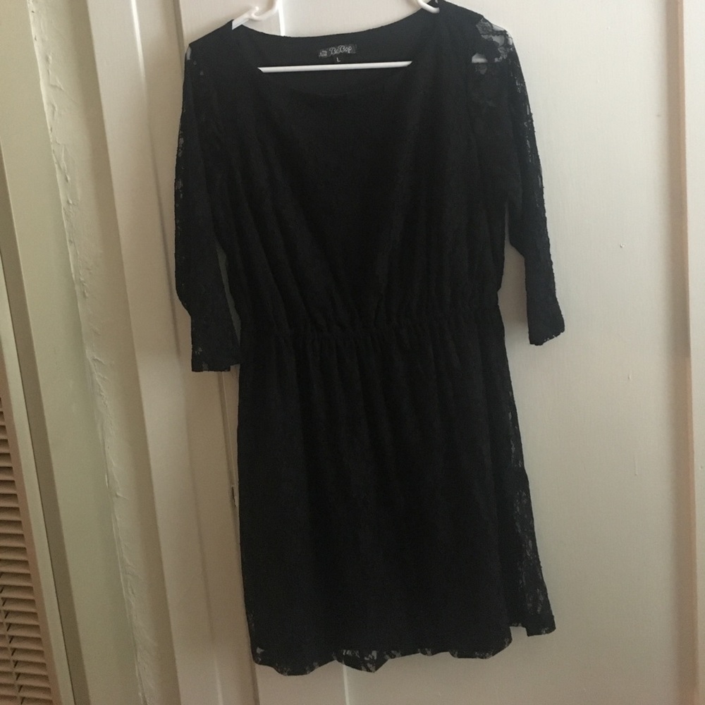 Black lace dress