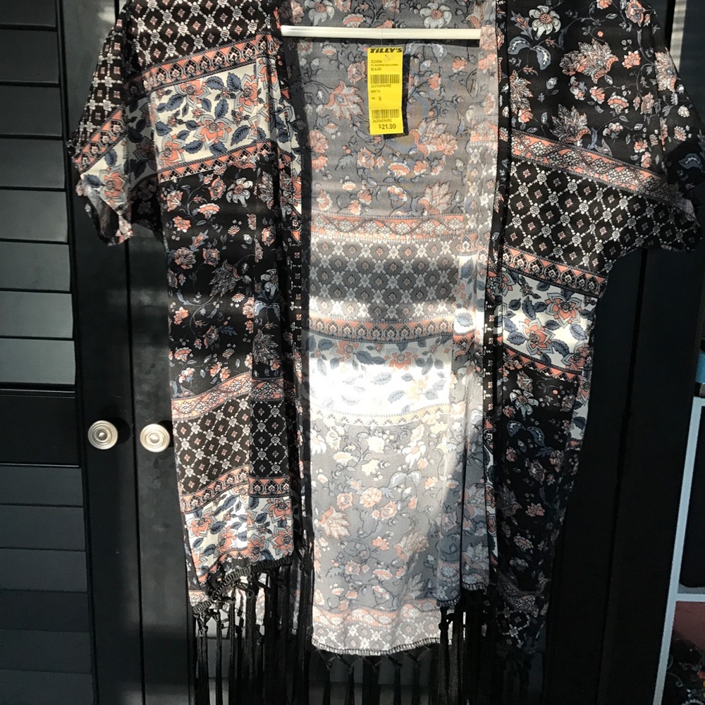 kids floral kimono