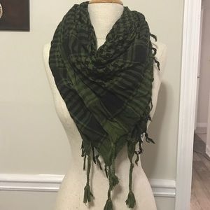 Green Plaid Scarf