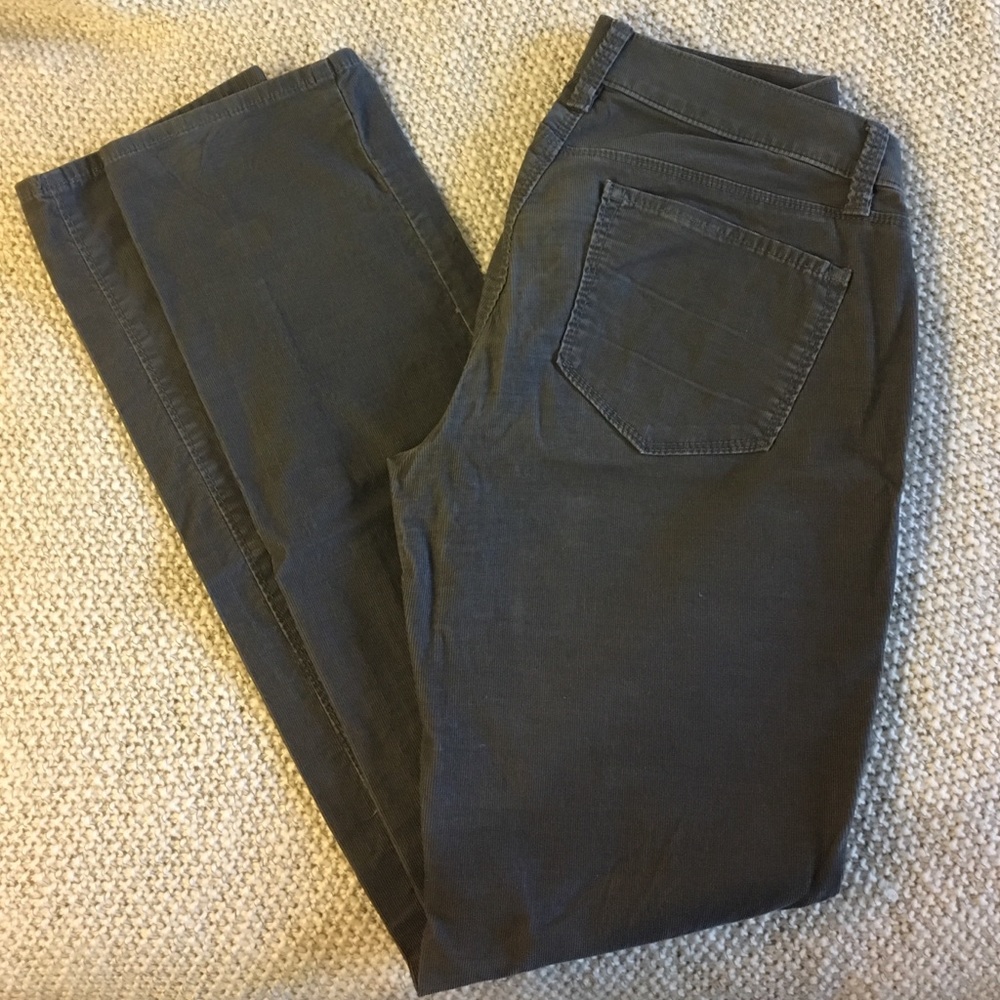 Ann Taylor Modern Fit Gray Corduroys