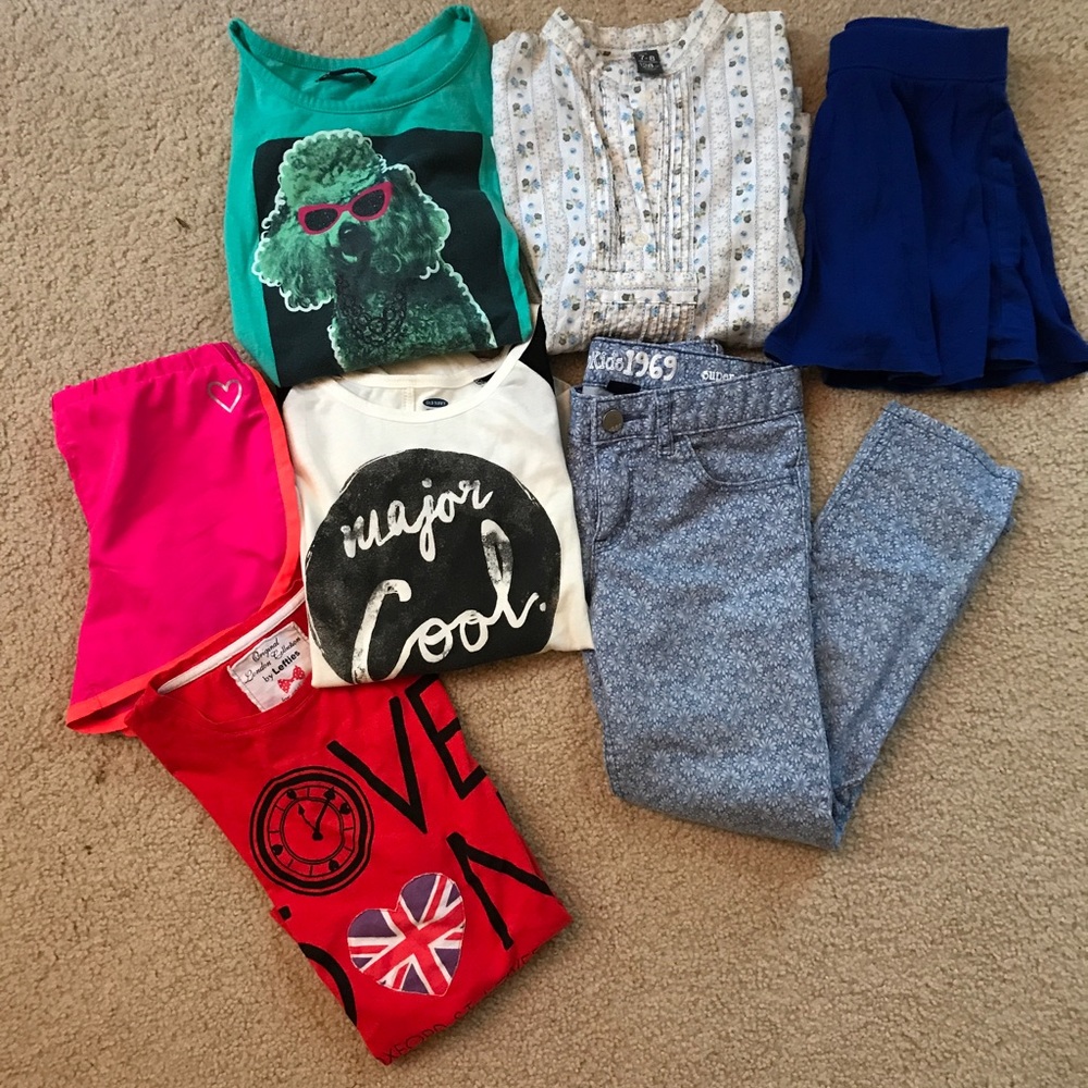 7 piece bundle for  8 year old girl