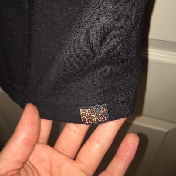 Billabong tight black strapless minidress. - Picture 3 of 5