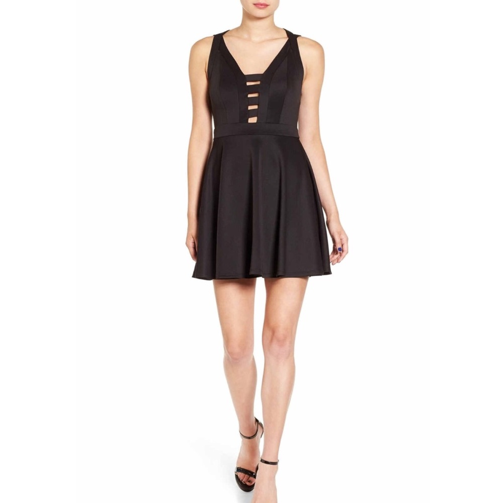 Love, Nickie Lew Cross Back Skater Dress