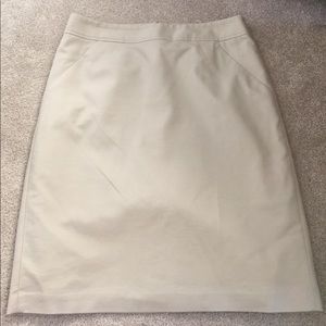 Khaki pencil skirt